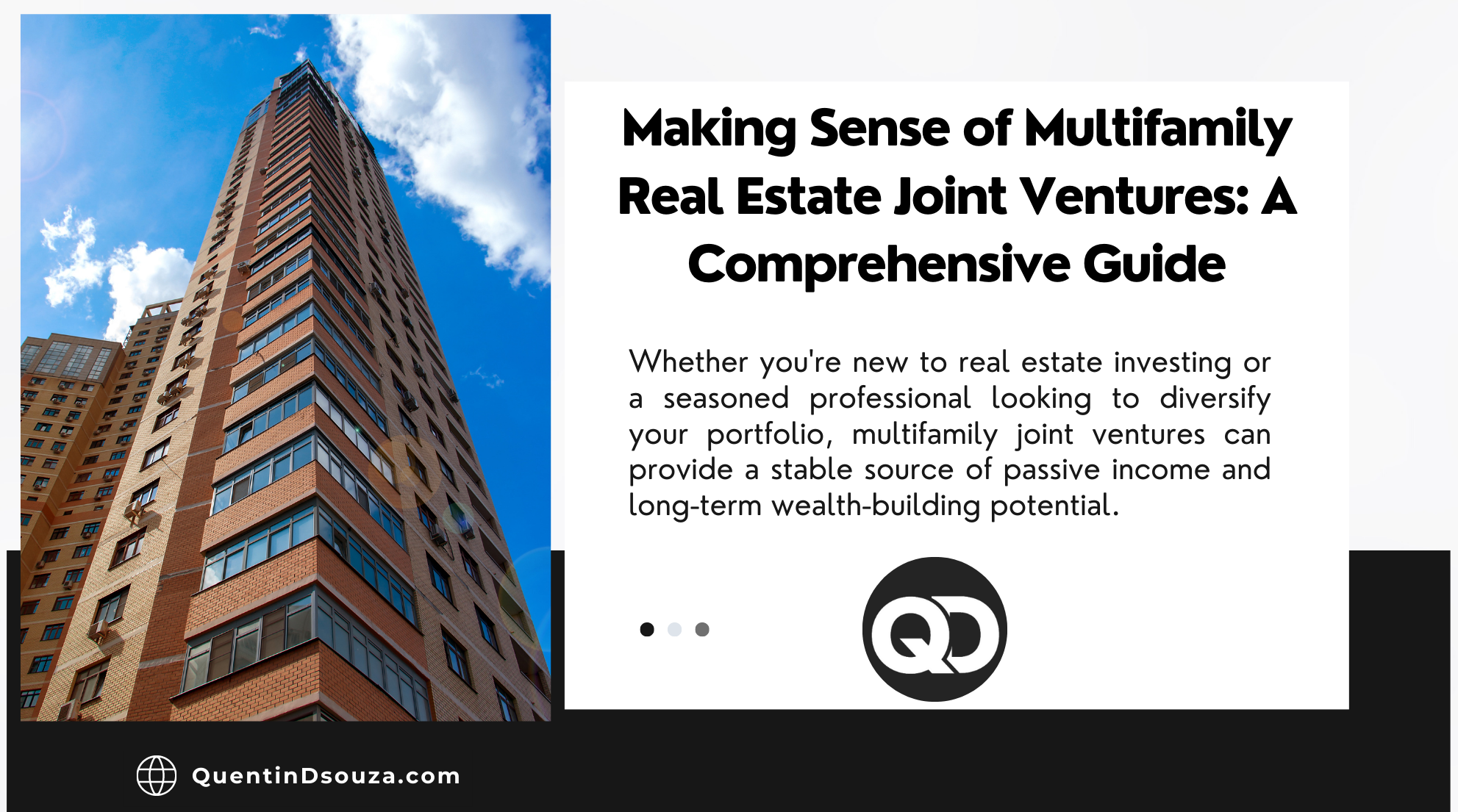 Making Sense Of Multifamily Real Estate Joint Ventures: A Comprehensive ...